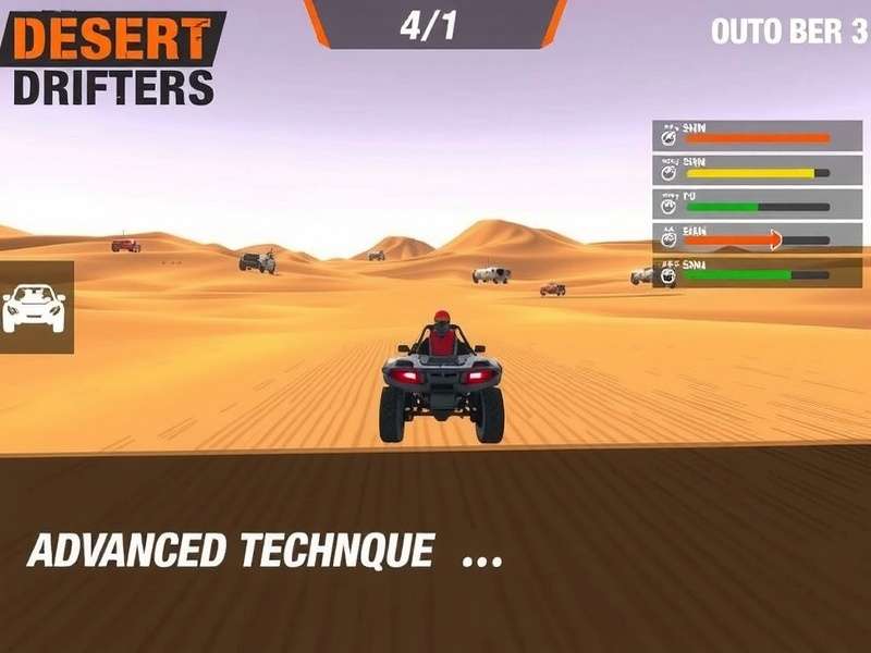Desert Drifters vehicle customization screen